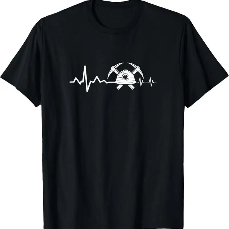 Geologist Heart Beat Hammer Rock Lover Gift T-Shirt