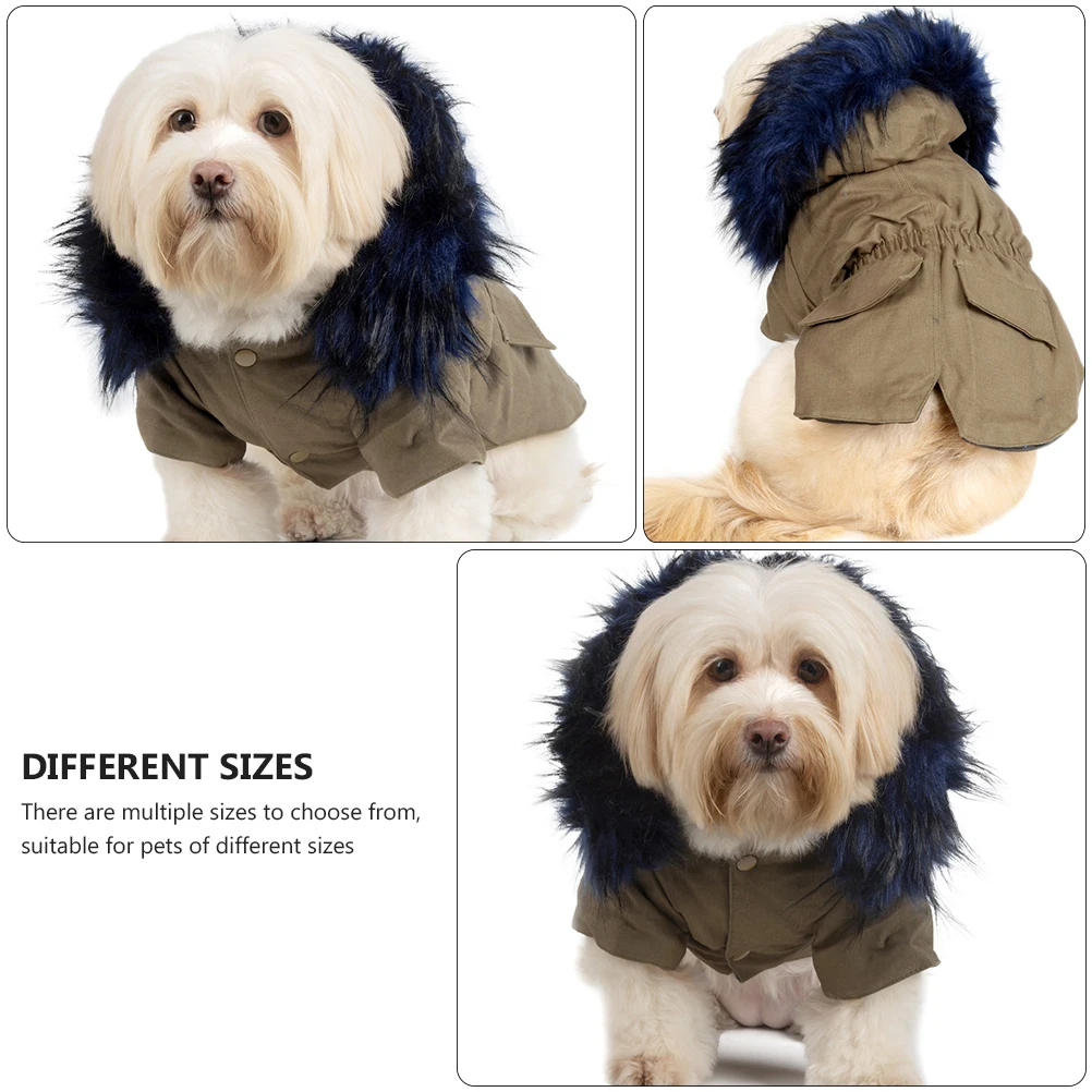 

Dog Warm Hat Cotton Suit Pet Clothes for Keeping Costume Winter Pure Puppy Coat