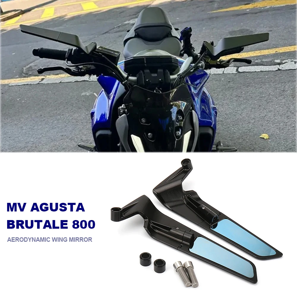 

Motorcycle Rearview Mirrors Kits For MV Agusta Brutale 800 2020 EAS ABS 800RR Stealth Winglets Adjustable Side Mirrors