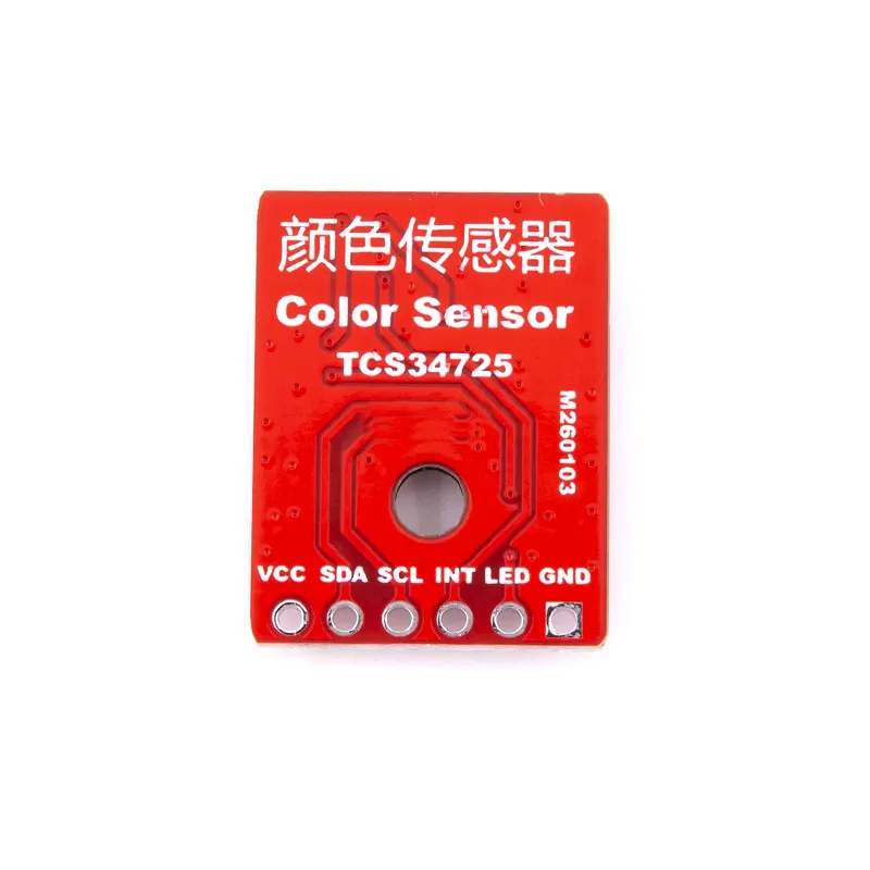 TCS3472 TCS34725 RGB Color Light Sensor Module - 16-Bit I2C with IR Filter DC 3.3-5V for Precise Color Measurement