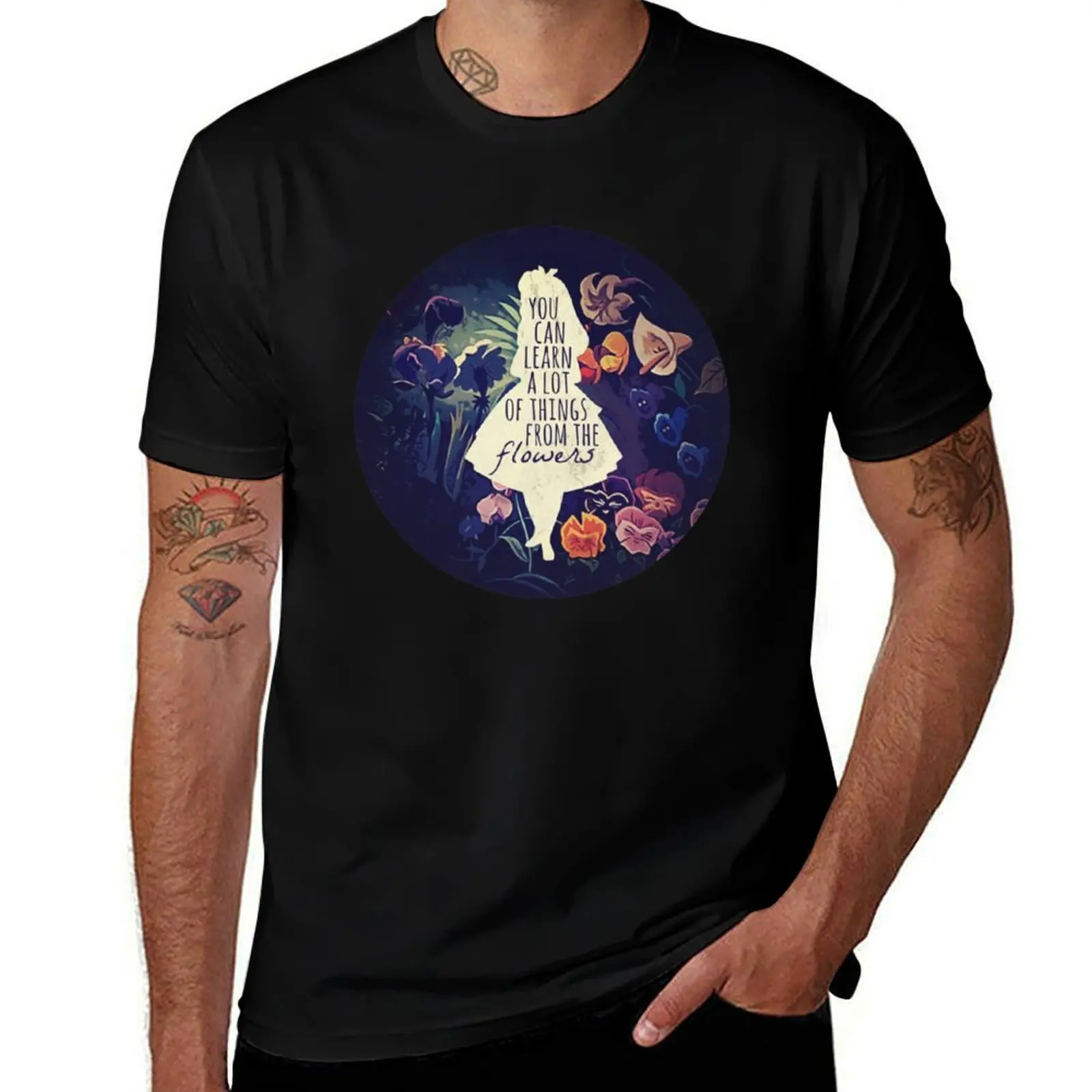 Golden Afternoon T-Shirt Fashion Graphic Tee for Men T-Shirt