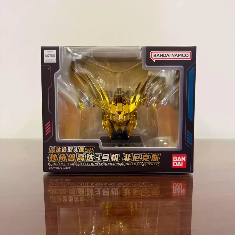 Bandai Genuine UNICORN GUNDAM Gundam Mobile Suit Blind Box Head Sculpture Bust Anime Collectible Toy Gift Peripheral Decoration