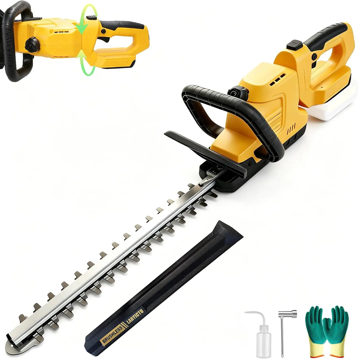 Hedge Trimmer Cordless Bush Trimmer Compatible with DEWALT 20V MAX Battery | Electric Hedge Trimmers with 22'' Dual-Action