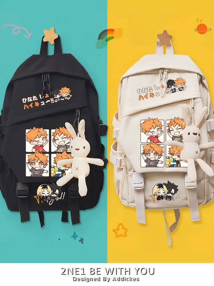 

Haikyuu!! Shoyo Hinata Anime Cartoon Backpack For Middle And High School Students Girls