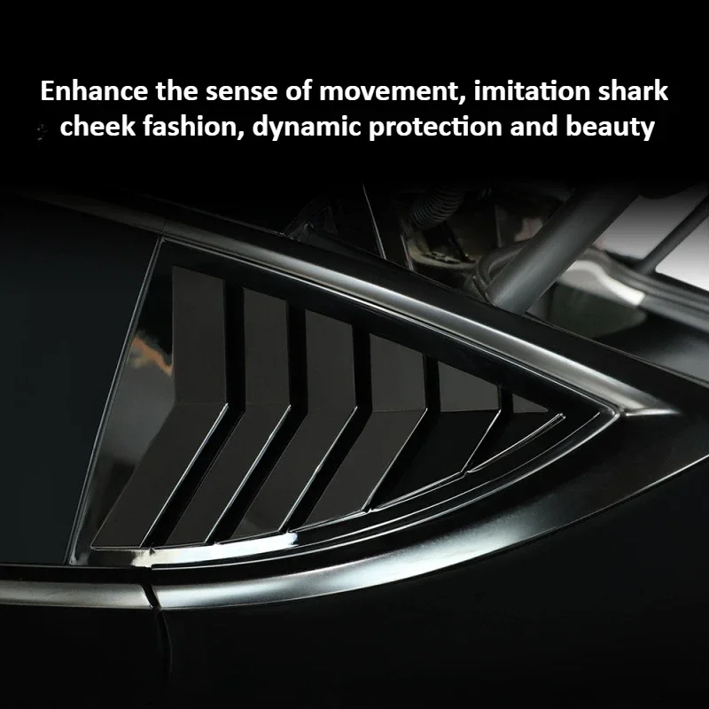 For Tesla Model Y Launch/Juniper 2025 Rear Triangle Blinds Rear Window Triangle Window Spoiler Louver Shutter Cover Decoration