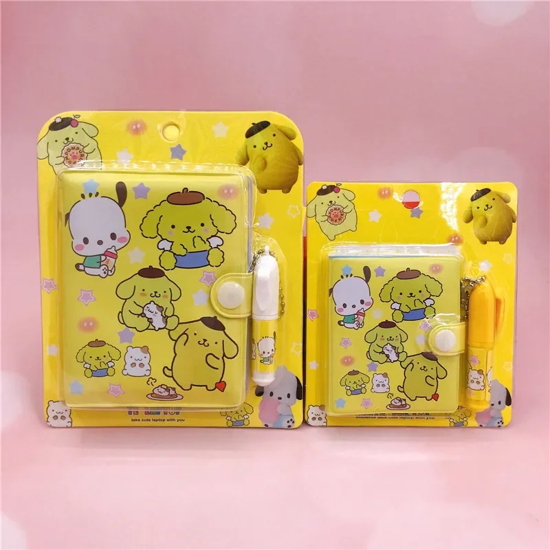 24Pcs Sanrio Notebook Journal My Melody Kuromi Cinnamoroll Kawaii  MIini Portable Ledger School Supplies Stationery Holiday Gift