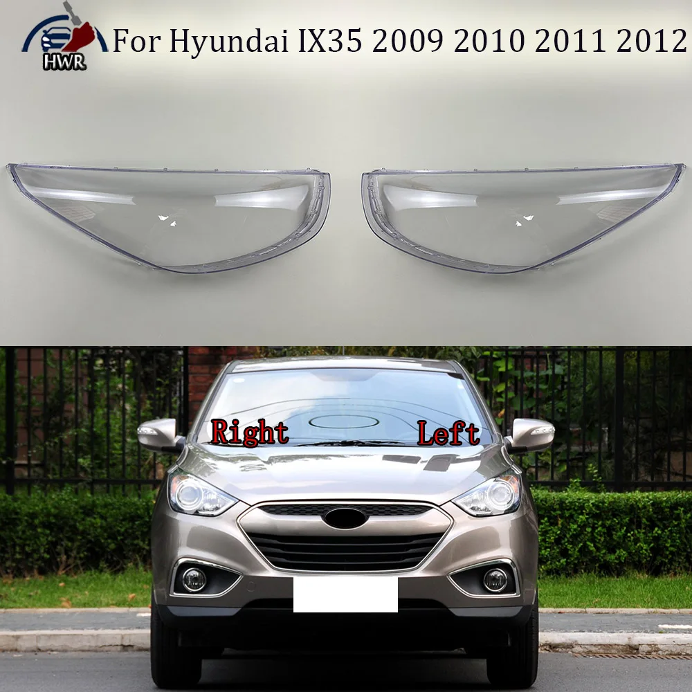 

Headlamp Cover Transparent Lamp Shade Shell Lens Plexiglass Replace Original Lampshade For Hyundai IX35 2009 2010 2011 2012 High