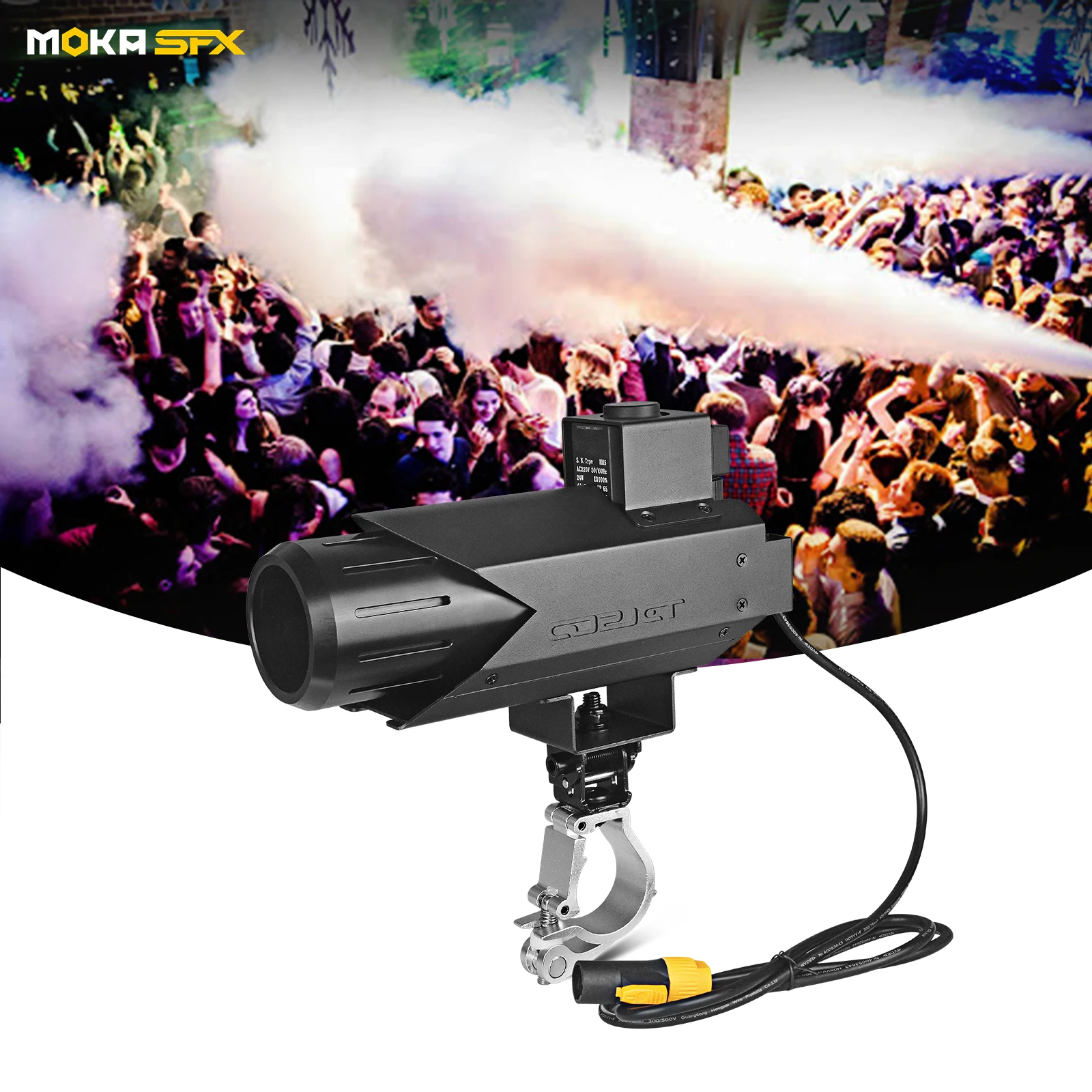 MOKA CO2 Cannon with Hook Truss Mounted Stage DJ CO2 Jet Machine Power Control Co2 Blaster for Club Events Party