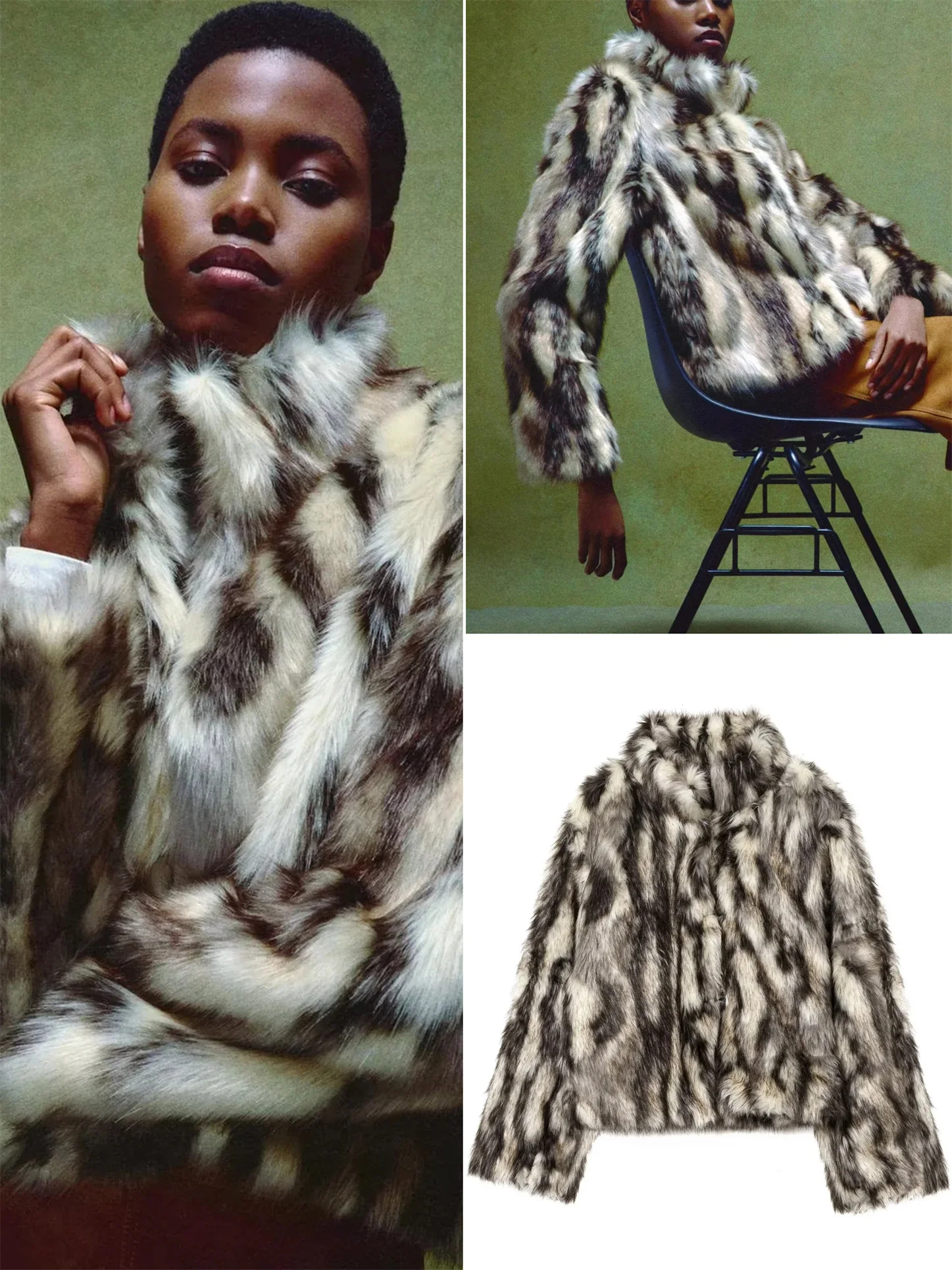 패셔너블 롱 슬리브 인조 모피 코트 칼라 여성 캐주얼 슬림핏 신상 가을 아우터웨어 유니버설 핏 슬림 디자인