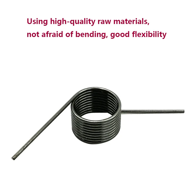 10 pcs of 65Mn torsion springs with wire diameter of 1.4mm, outer diameter of 7-20mm 3/6/9 turns angle of 60/90/120/180 degrees