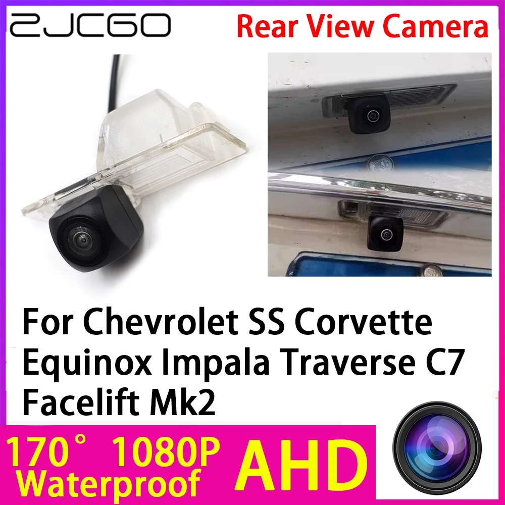 AHD 1080P Reverse Rear View Camera Night Vision Waterproof for Chevrolet SS Corvette Equinox Impala Traverse C7 Facelift Mk2