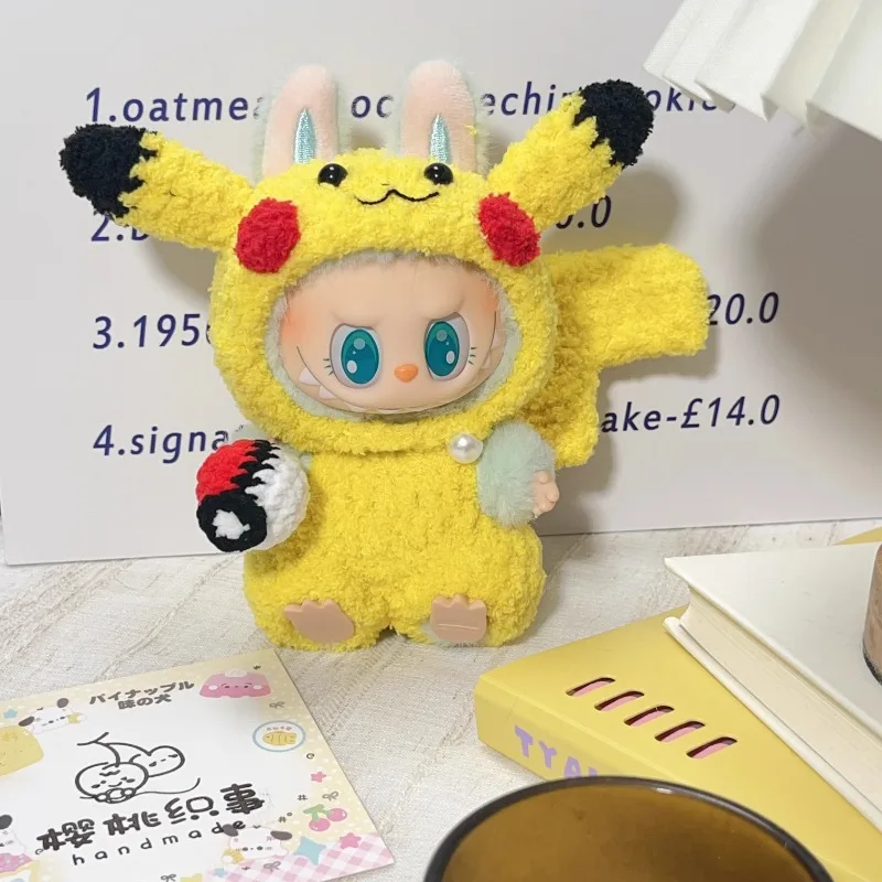 

Kawaii ручная работа Labubu одежда мультфильм Eevee наряд Umbreon Vaporeon Eeveelution плюшевая кукла одежда модные аксессуары для кукол