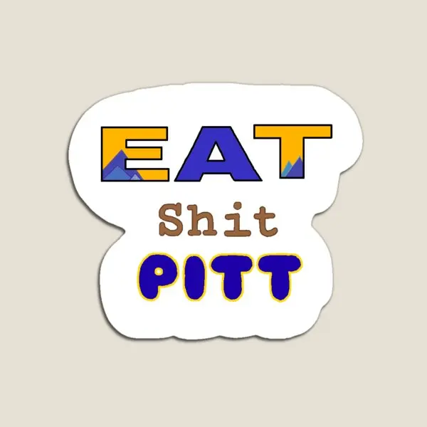 Eat Pitt  Magnet Decor Toy Funny Home Children Baby Stickers  Colorful Magnetic Kids Cute for Fridge Organizer Holder