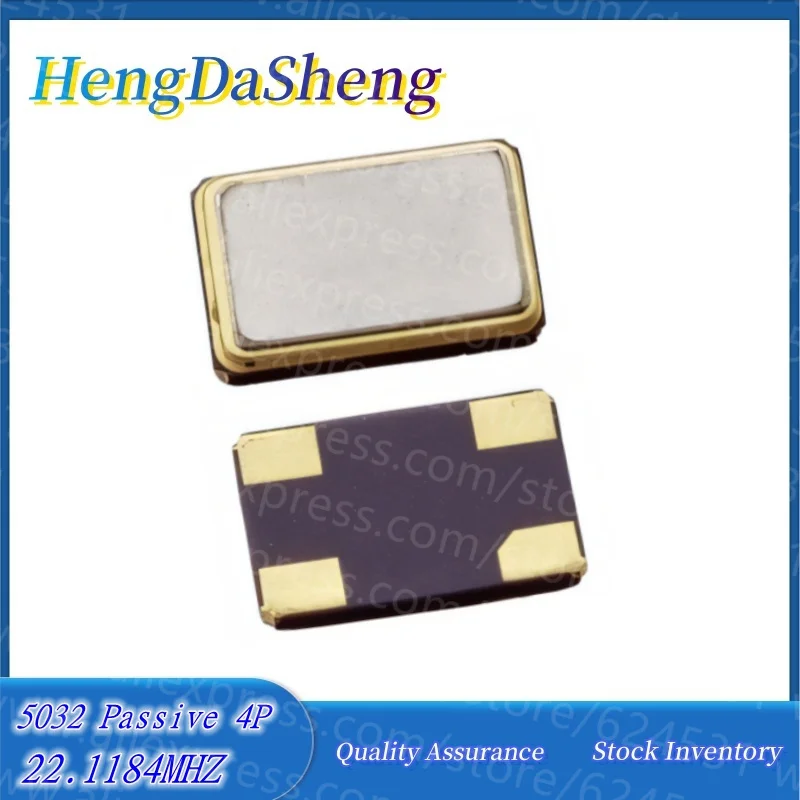 10Pcs/Lot Passive Crystal Oscillator 5032 22.1184MHZ 22.1184M Patch 4p Resonator 5.0*3.2mm