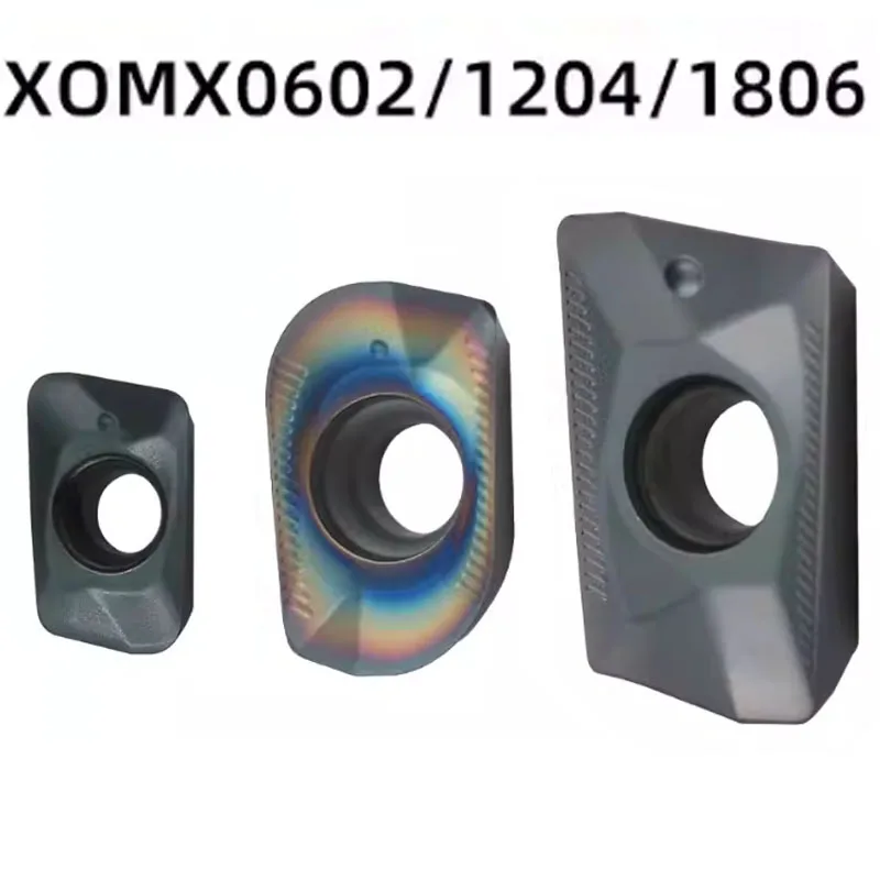 

10PCS XOMX060204R XOMX060208R XOMX120420TR XOMX120440TR XOMX180608TR CNC Carbide insert milling Insert Indexable milling tool