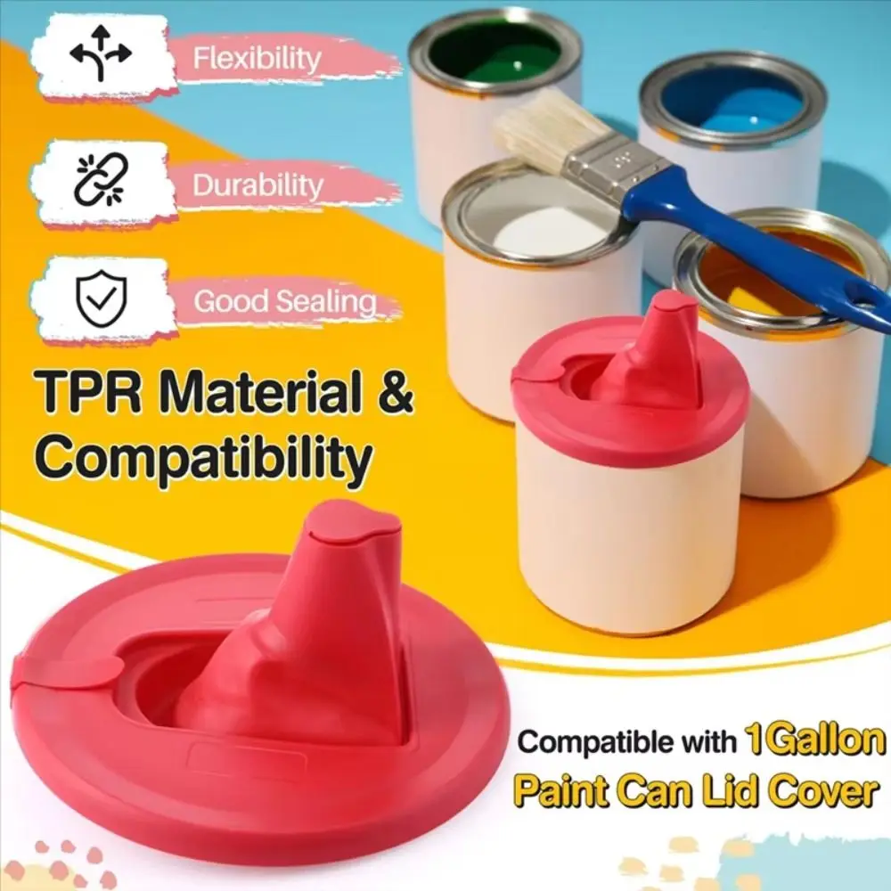 

Складное ведро для краски, крышка для смешивания краски, экономия места, уменьшение грязных капель, банка для краски, крышка для хранения краски, складной носик