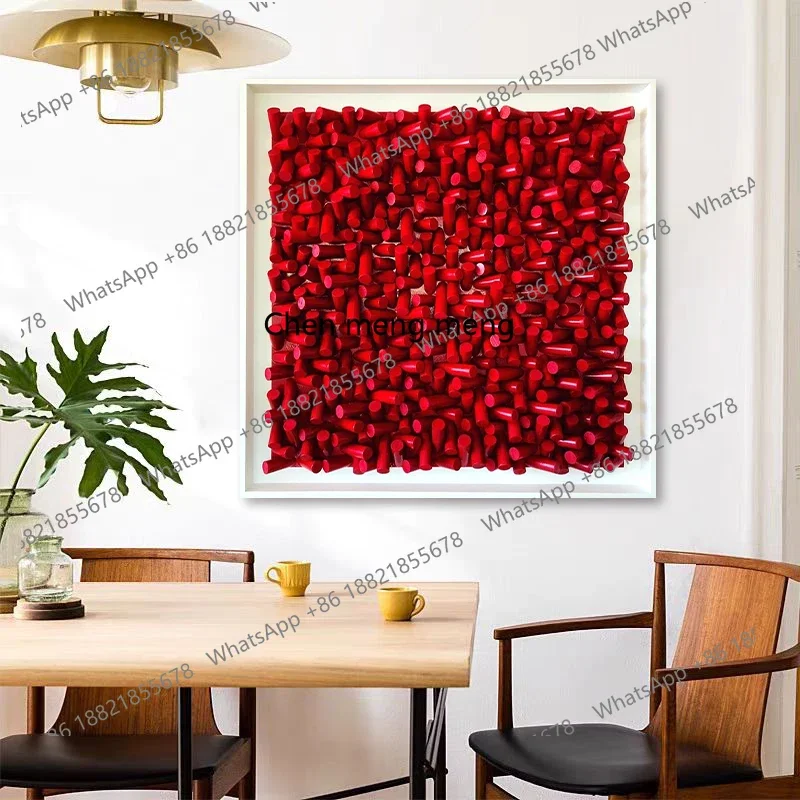 A74Modern high-end wood carving decorative painting living room simple object hanging painting bedroom sandstone relief painting