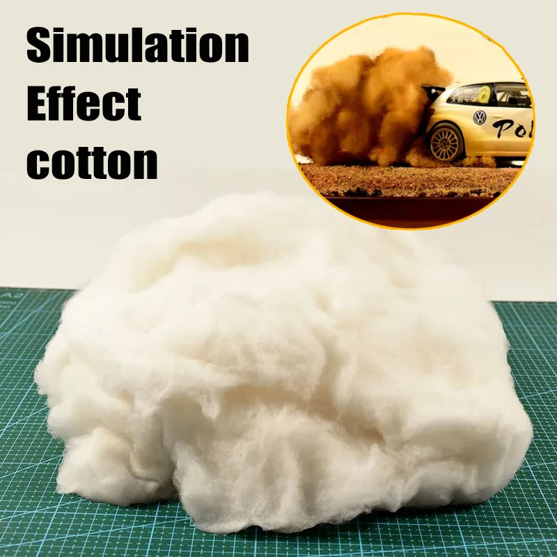 

20G Simulation Smoke Effect Fluffy Cotton Model For Dust/Water Splash/Artillery Missile Explosion/Military Scene Cotton Material