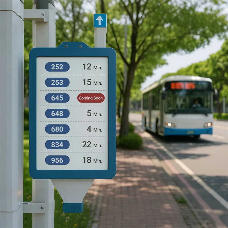 

Standing Floor 31.5 Inch Color E Ink Display Totem Battery Powered Eco-Friendly Technology Half-Year Usage Time E-Paper Screen