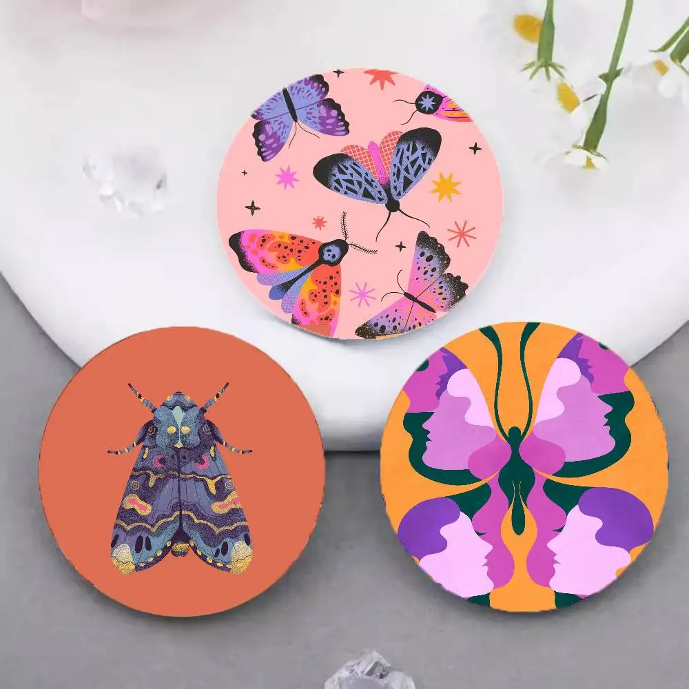 Butterfly Art Ladybug Tiger Moth Beetle Pins Brooch Cartoon Badge For Friend Backpack Clothes Collect Accessories Jewelry Gift