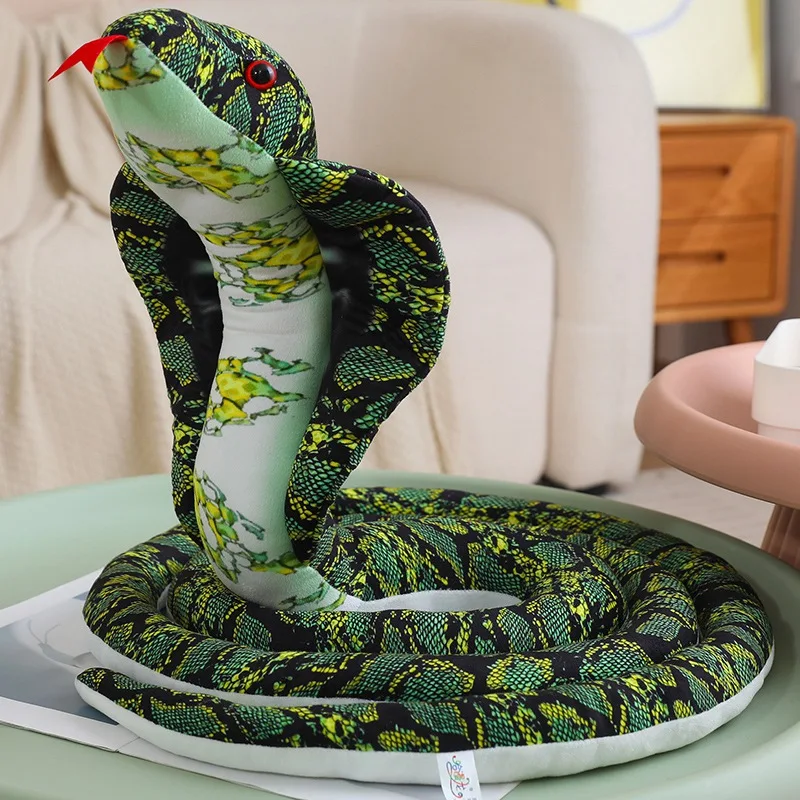 A variety of simulation snake spotted boa constrictor anaconda spoof trick children's plush toys scary doll dolls