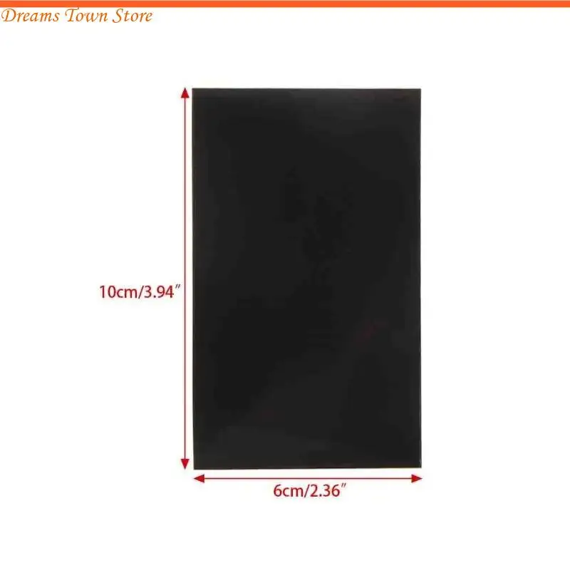 HX6A 1 حزمة 0.6 مم ماوس فأر ألعاب الماوس انزلاق الزلاجات PAD DIY 100x60mm أسود