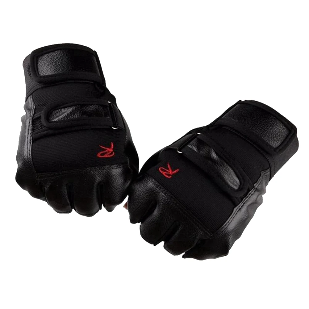 Men\'s Outdoor Driving Motorcycle Cycling Half Finger Gloves Half finger gloves made of genuine leather