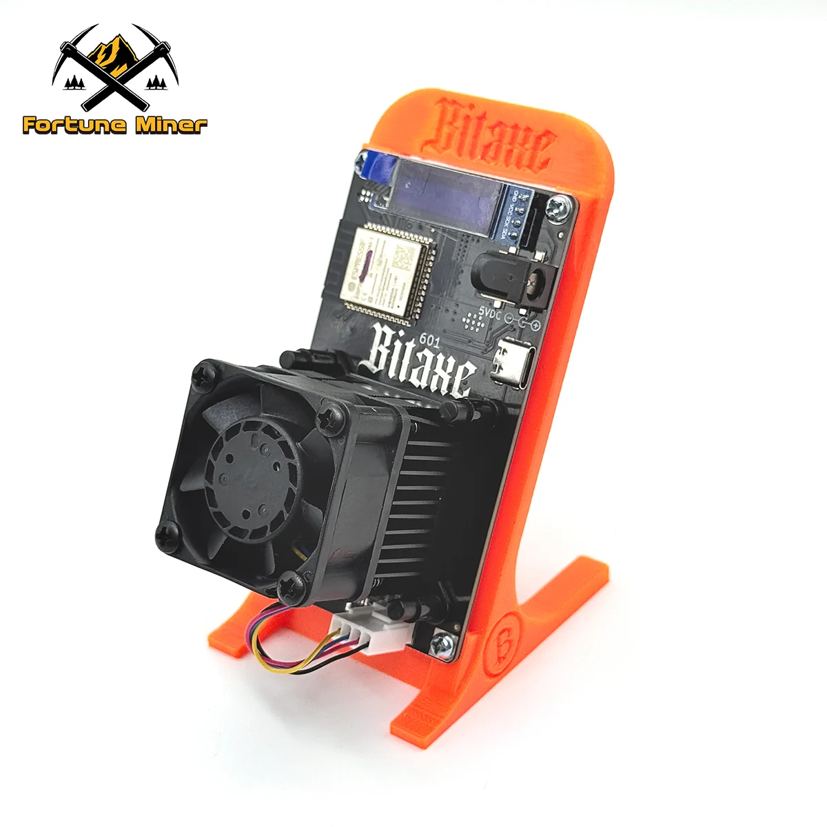 Bitaxe Gamma 601 Lucky Miner 1,2TH/s 18W Asic Chip Solo Miner Mesin Penambangan Bitcoin Miner dengan UK US AU BR EU Plug Power Orange