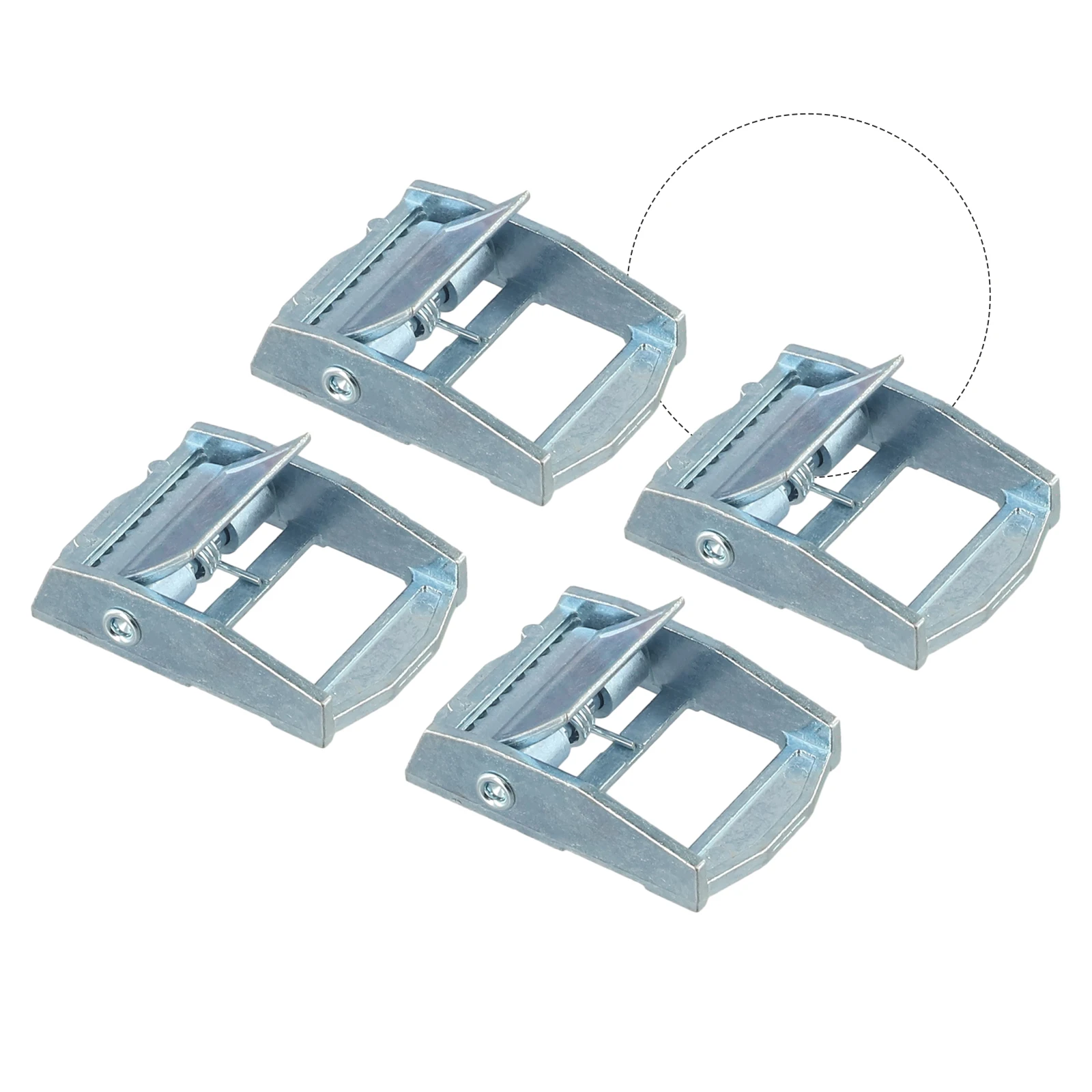 4Pcs Outdoor Camping Climbing Zinc Alloy Buckles For Heavy Duty Tie‑down Cargoes Strap Fixed Tensioner 25mm For Cases Luggage