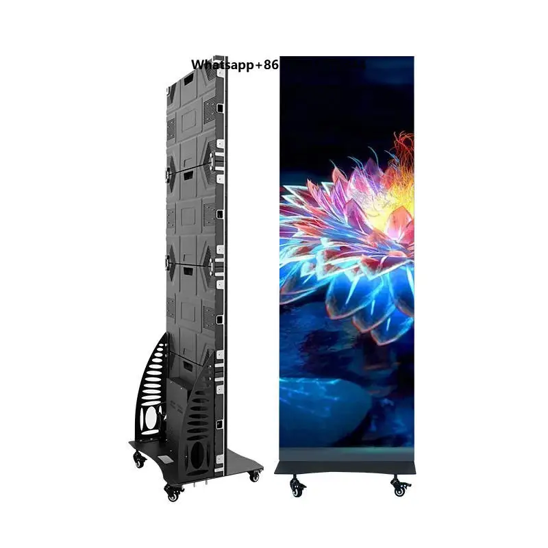 Indoor Waterproof IP65 Advertising LED Display Poster P4 P5 High Brightness 5 Year Warranty -20~60 for Street Commercial