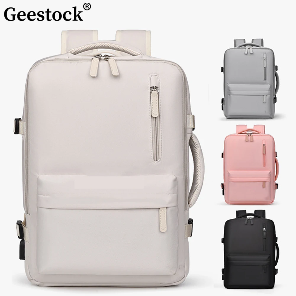 Geestock easyjet backpack 45x36x20 Women\'s Cabin Travel Backpack Laptop Bag Large Capacity Carry-On Backpack Luggage for Airline