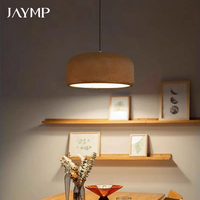 Antique Brown Wabi Sabi E27 Pendant Lights Nordic LED Ceiling Chandeliers Bedroom Dining Room Bar Table Home Decor Hanging Lamp