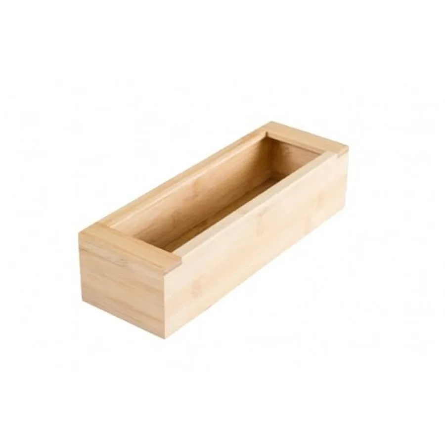 

Bamboo Storage Bag Organizer Holder and Dispenser for Kitchen Drawer or Countertop