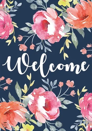 Briarwood Lane Watercolor Floral Spring Garden Flag HHJ LLG