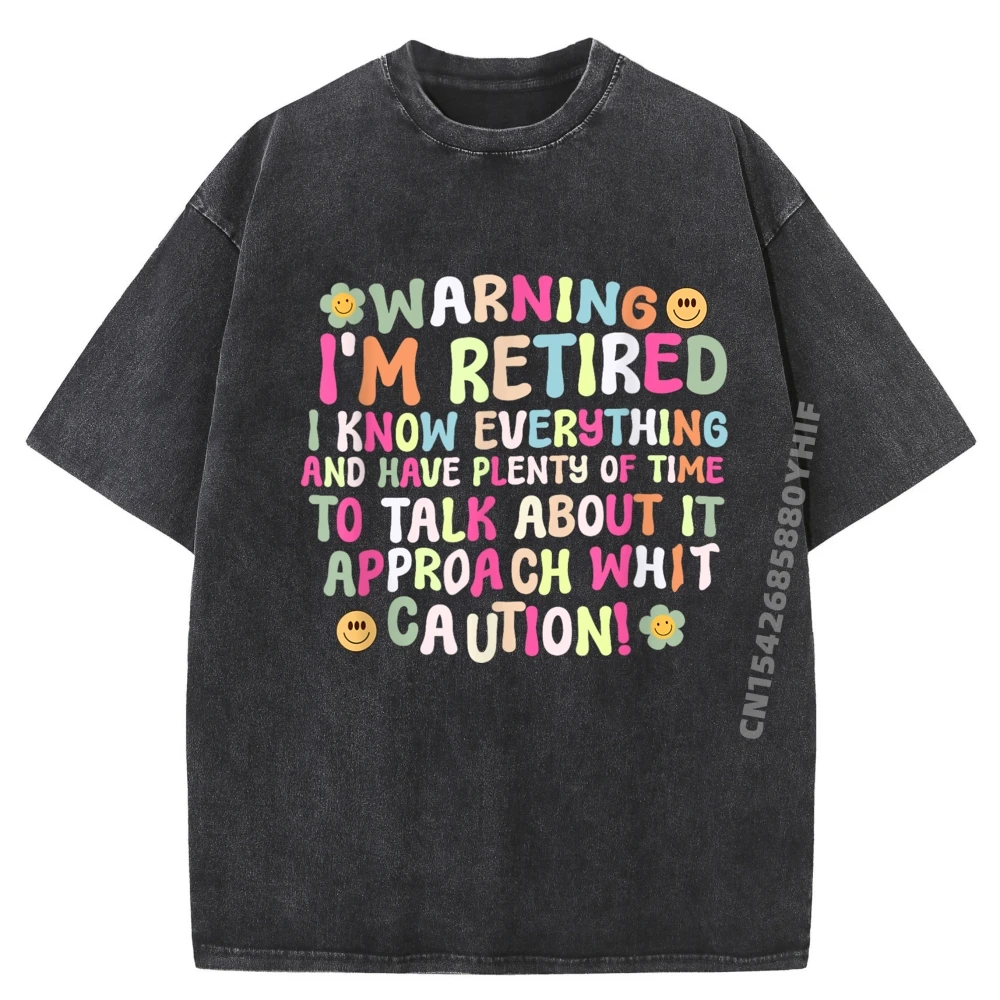 

Предупреждение, я в пенсии, я знаю все, одежда для пенсионеров, мужская одежда, винтажная рубашка 2025 года, мужские удобные потертые топы