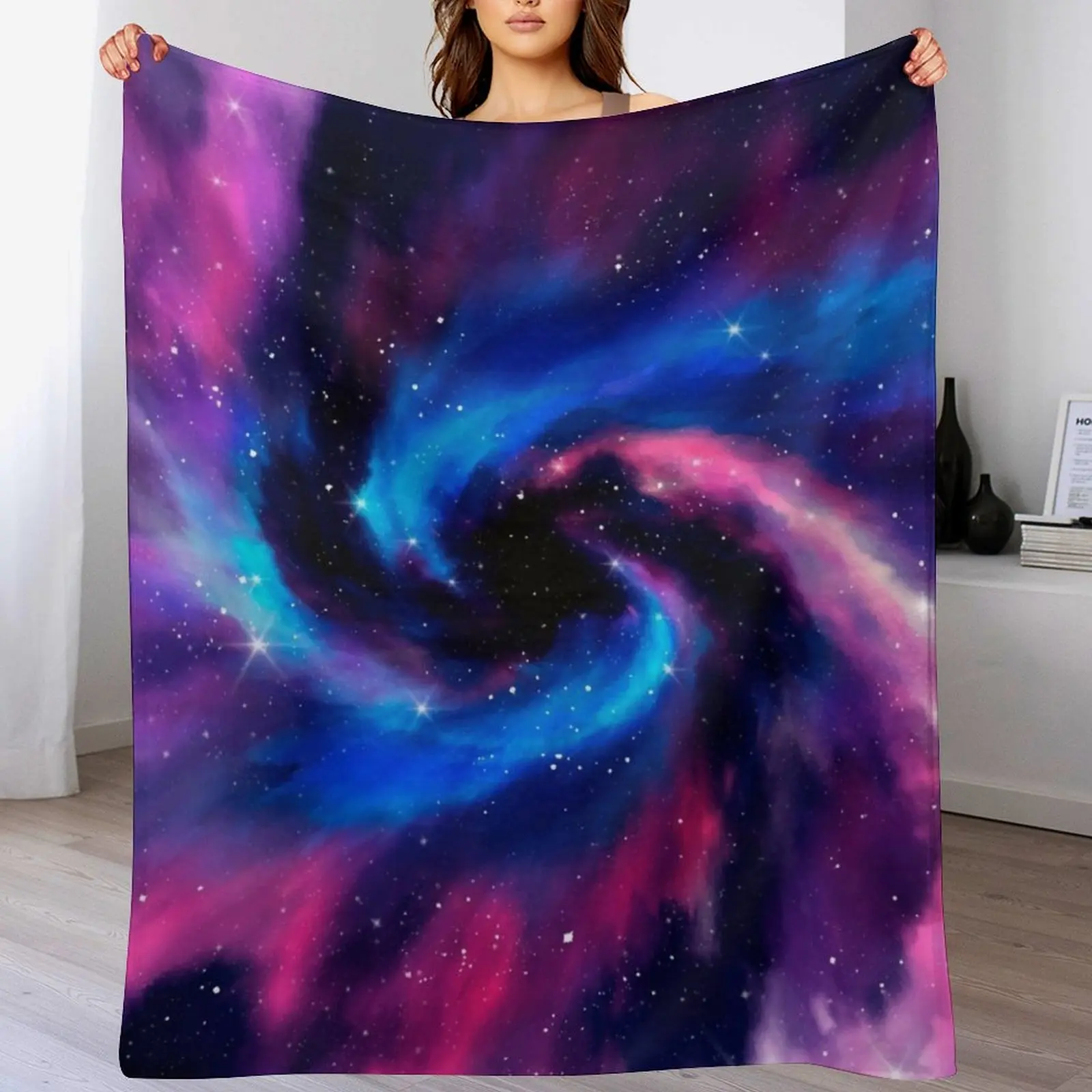 

Colorful Galaxy Throw Blanket Hairy Giant Sofa Beach Blankets