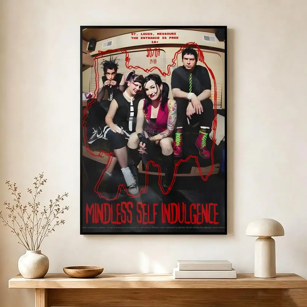 Punk Band M-Mindless Self Indulgence Poster Wall Art Print Decorative Mural Home Decor Gift Unframed