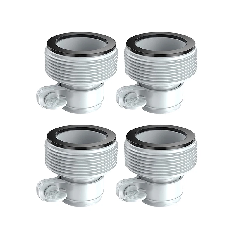 

4Pcs 1.25 Inch To 1.5 Inch Type B Hose Adapters For Hose Pump Parts Conversion Swimming Pool Drain Parts Accessories