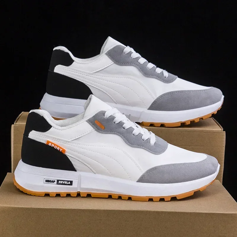 

Spring New China-Chic Fan Men's Shoes Youth Soft Soled Light Sneakers Low Top Casual Shoes Student Anti Slip Running Shoes