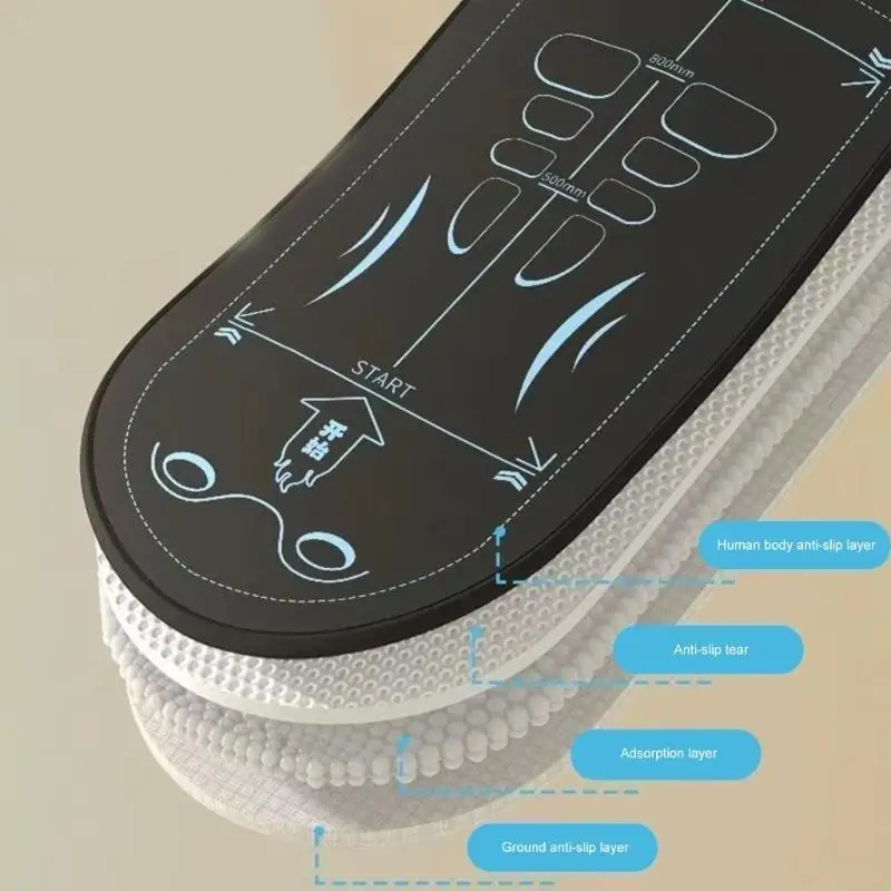 L41E PADRO ROLO ABDOMINAL COM MEDIÇÃO SURCESSE ANTISLIP SURPENDIDAS GYMS ESSENCIAL MAT