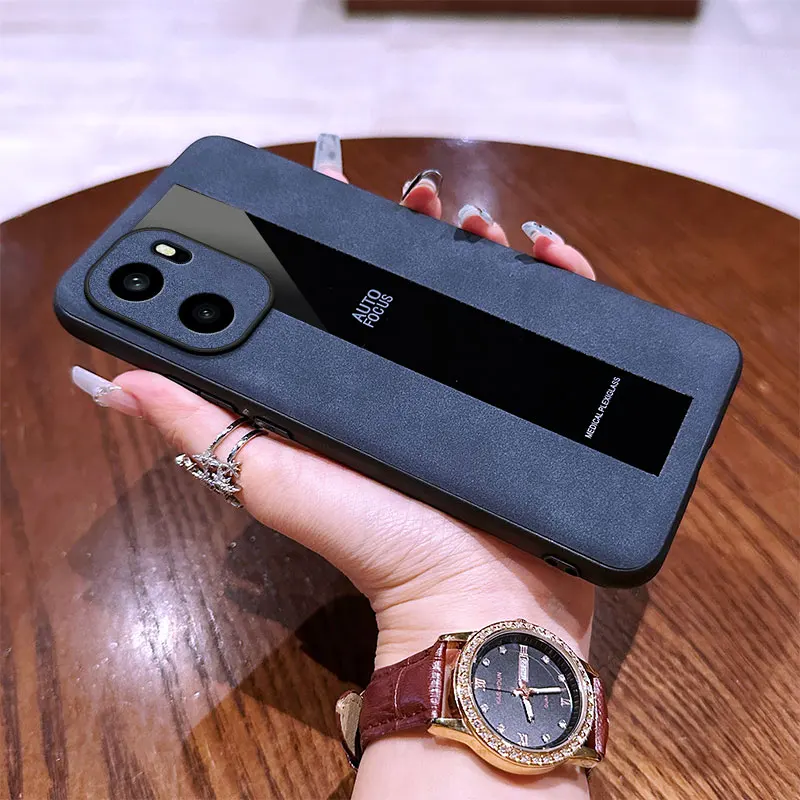Hülle für Oneplus ACE6, luxuriöses Schaffell, PU-Leder, Samtoberfläche, glatte Textur, rutschfest, stoßfest, für Oneplus ACE6