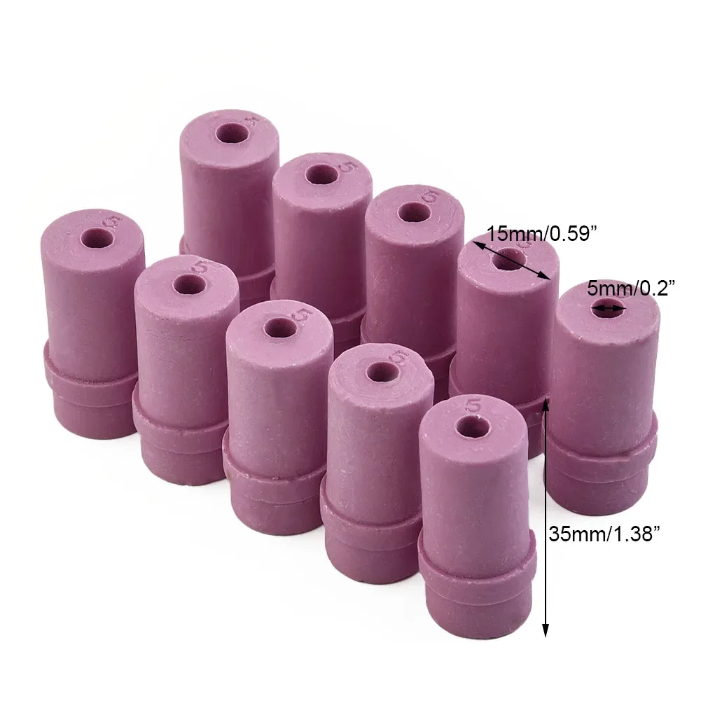 10pcs 4.5/5/6/7mm Ceramic Sandblaster Nozzle Tips Sand Blaster Accessories Pink -=Ceramic -=Nozzles -=Sandblasting Tool