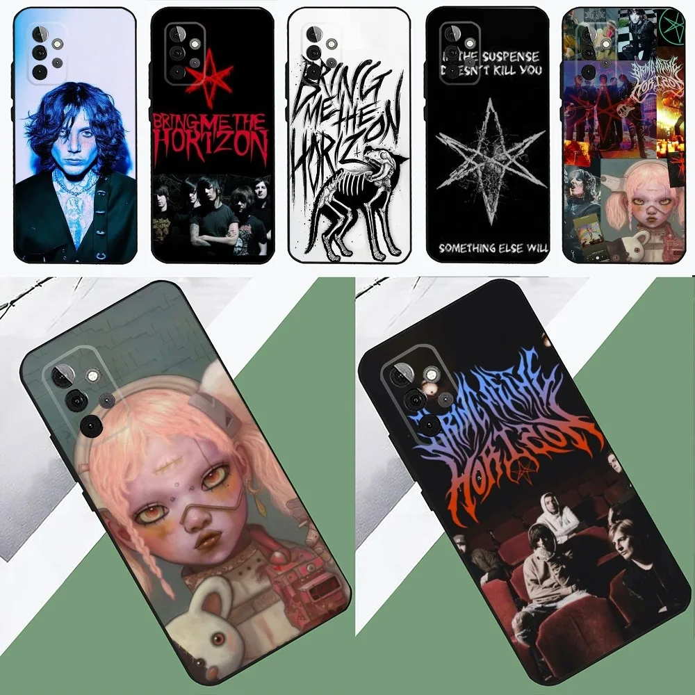 B-BMTH B-Bring Me The H-Horizons  Phone Case For SamsungS24,23,22,21,S20 ,Pro10,S30Plus,S9,20lite Ultra Black Cover