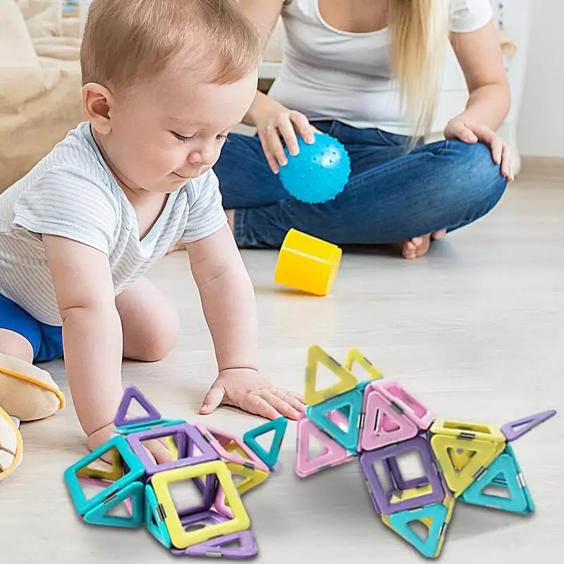 Azulejos magnéticos para niños, juguete de construcción, diseño Montessori, juego de actividades de aprendizaje