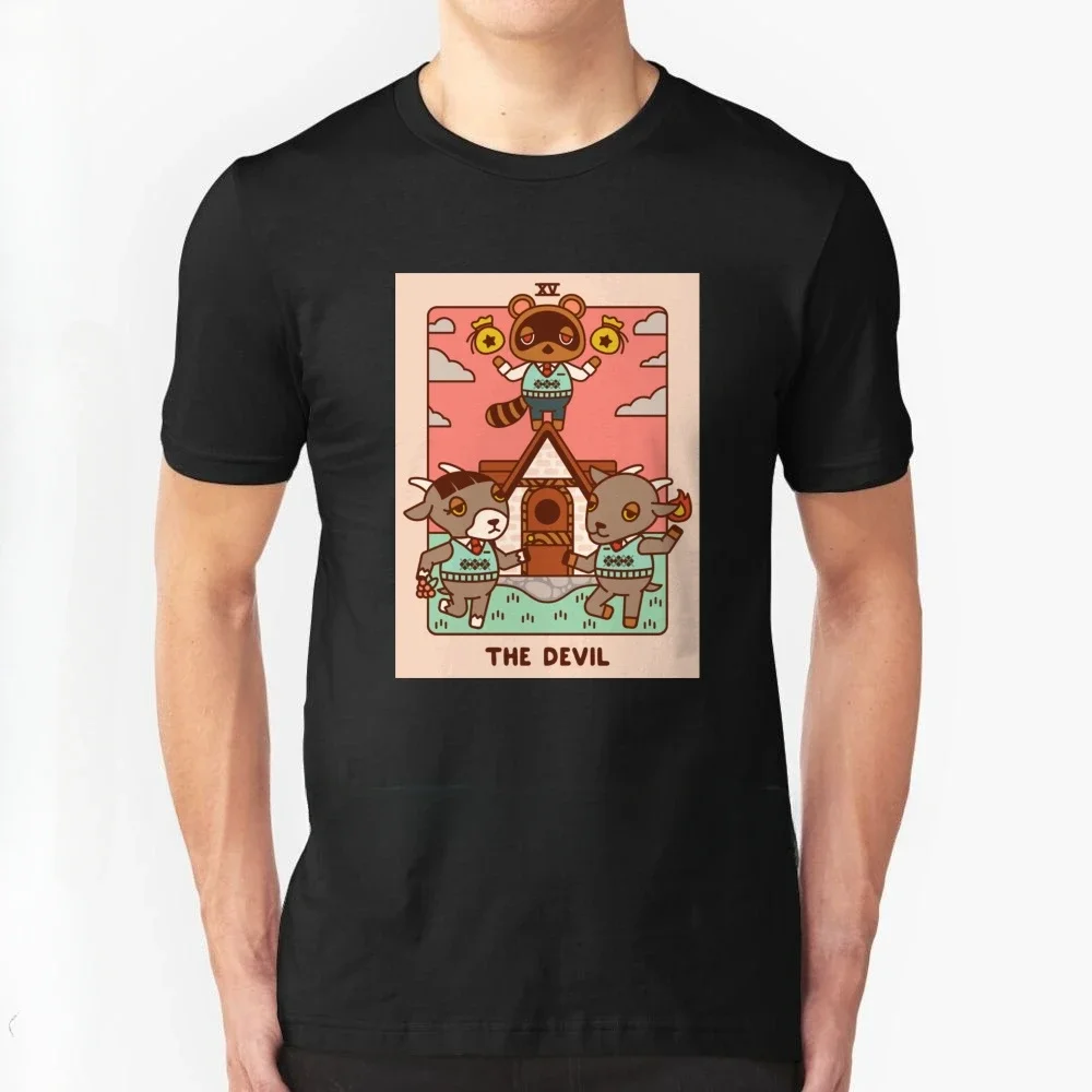 

LE The Devil Tom Nook Newest Fashion Design Print T Shirt The Devil Tom Nook Raccoons Satan Tom
