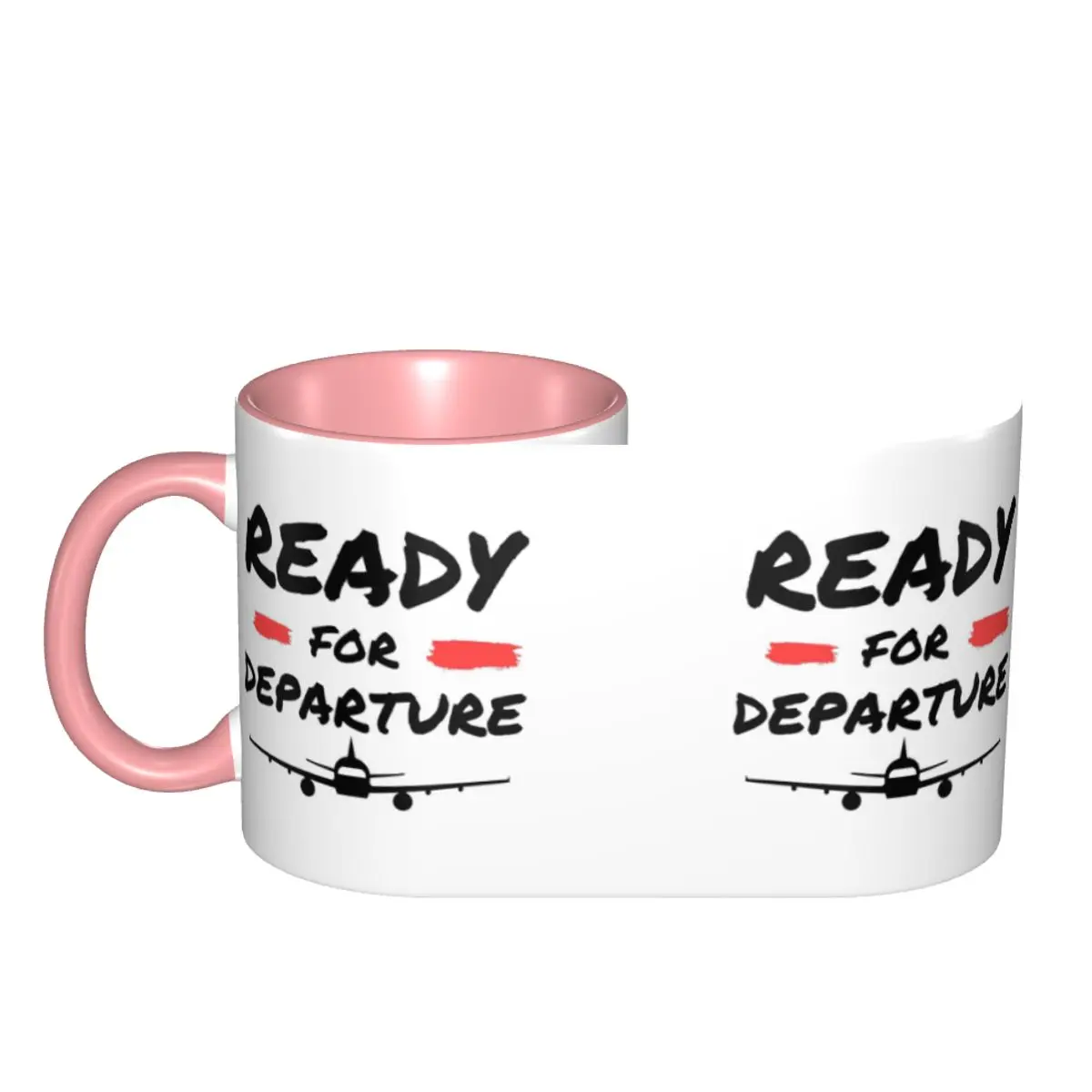 Airplane Aircraft Ready For Departure Mug Funny Ceramic Coffee Cups Tea Mugs Milk Cup Drinkware Gifts for Friends DIY Custom