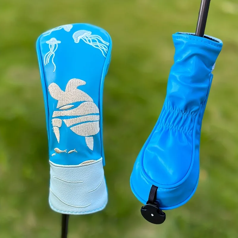 Blue Turtle Design Golf Club Head Cover, PU Material, Durable Club Protective Cover, Scratch Resistant Protective Accessories image 6