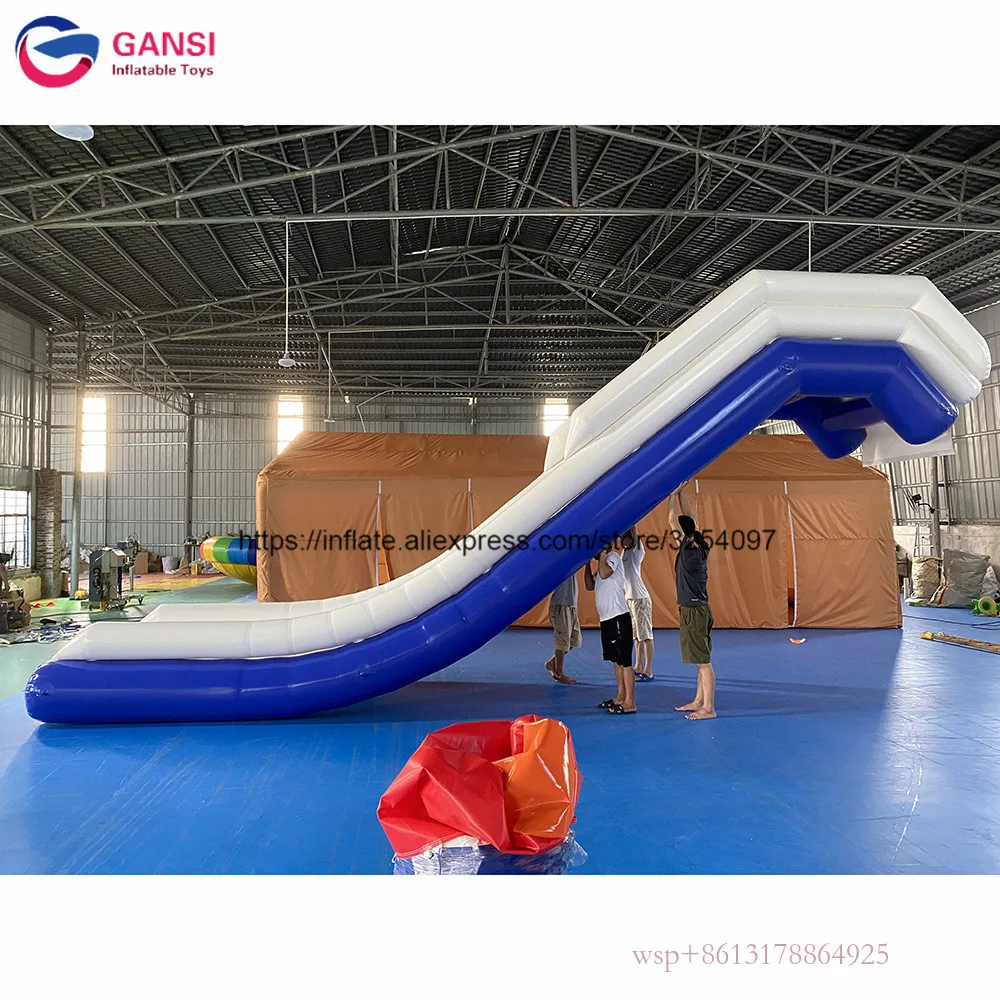 Commercial Grade Inflatable Water Pool Slide Inflatable Float Yacht Slide For Sale