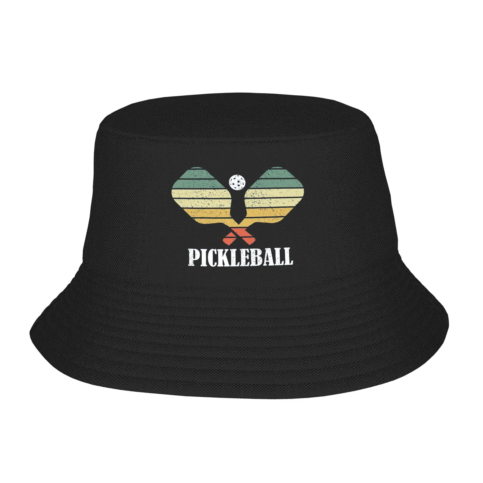

Pickleball Vintage Distressed Retro Player Bucket Hat Panama Bob Hats Outdoor For Summer Beach Fishing Unisex Fisherman Caps