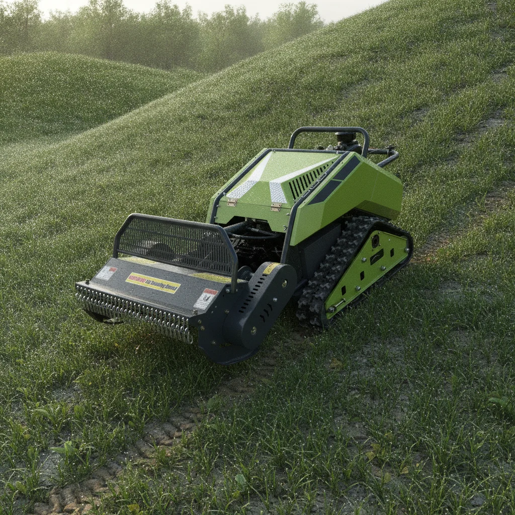 

500mm Cutting Width Tracked Remote Control Lawn Mower Electric RC Grass Trimmer Household Farm Automatic Mower